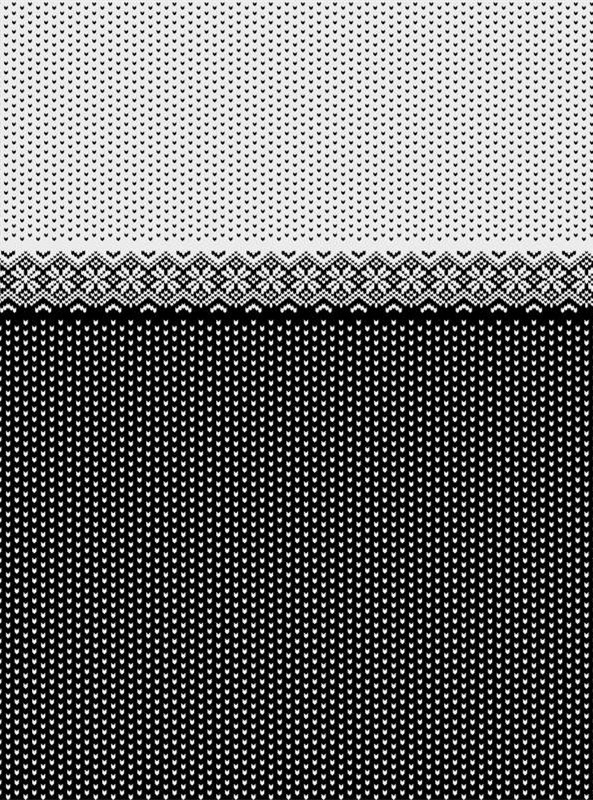 经典黑白针织面料印花素材,时尚服装印花设计灵感