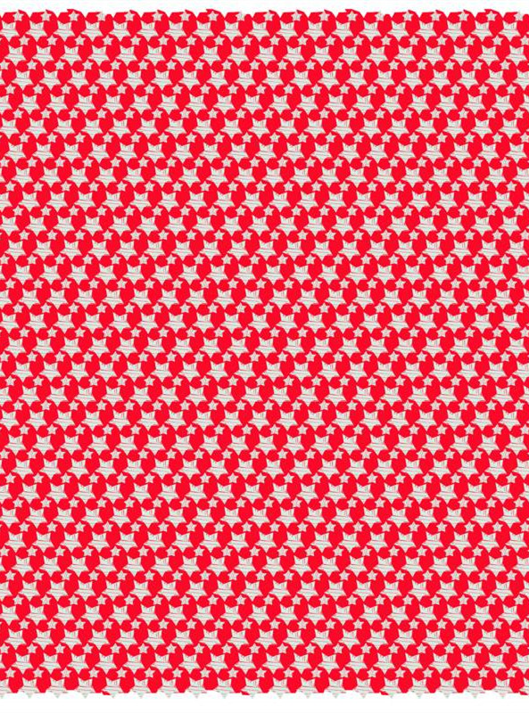 时尚红白几何面料印花素材 服装印花设计灵感