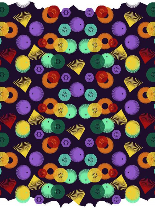 复古几何风面料印花设计 时尚服装印花素材推荐