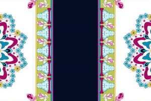 复古民族风面料印花素材，适合服装设计的精美花型