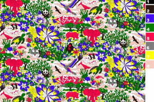 绚丽花卉与动物元素的服装印花素材推荐