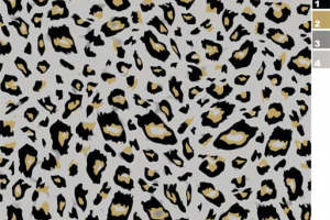 经典豹纹面料印花素材 高级感服装印花设计