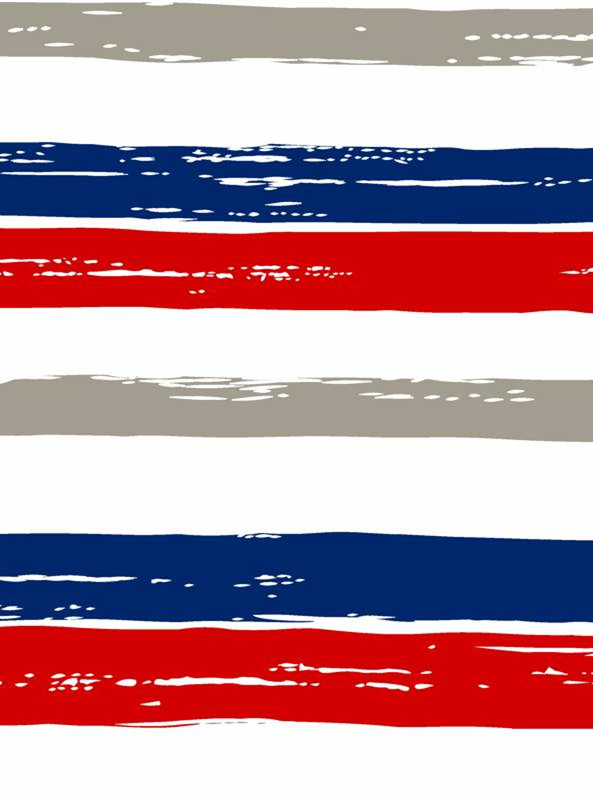 复古做旧条纹面料印花素材 经典红蓝灰白服装印花设计