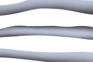 简约灰调波浪纹面料印花素材，适用于服装印花设计