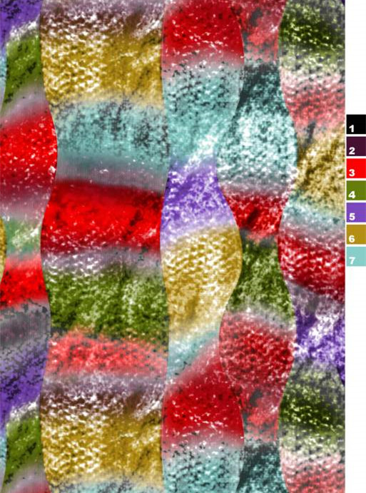 时尚多彩服装印花素材:抽象纹理设计灵感