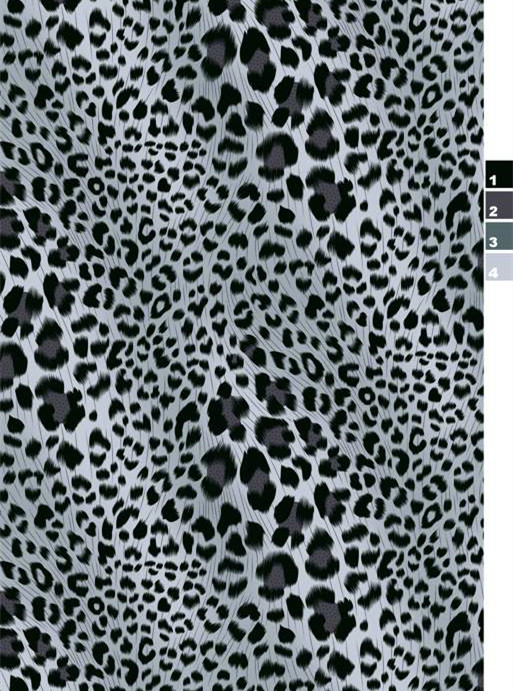 时尚黑白豹纹面料印花素材 适用于服装印花设计