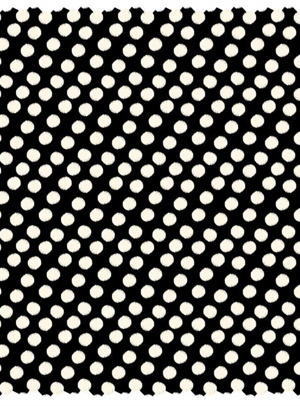 经典黑白波点面料印花素材,时尚服装印花设计灵感