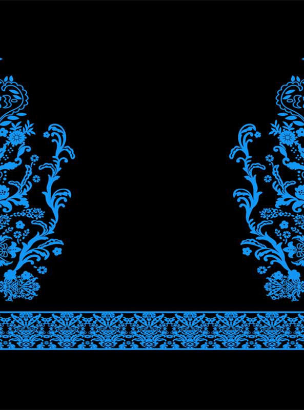 古典对称花型 高端面料印花设计素材