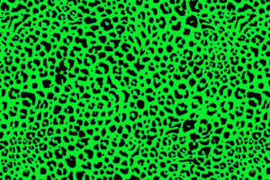 荧光绿豹纹服装印花素材 时尚面料设计灵感