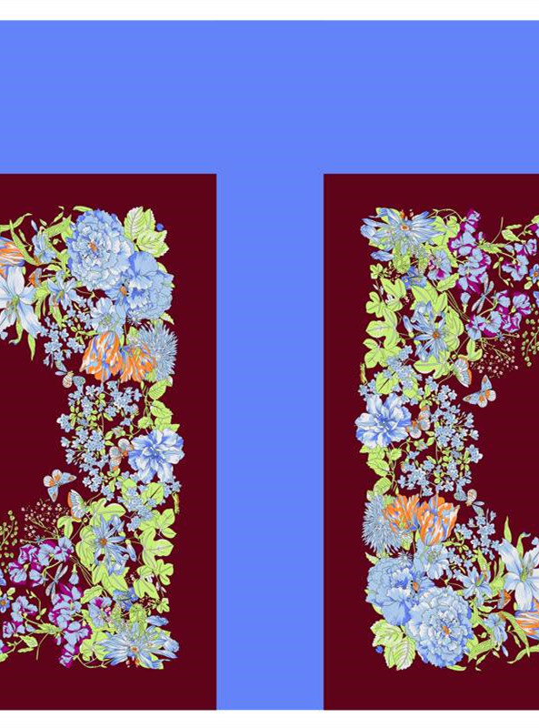 复古花卉面料印花素材 高端服装印花设计灵感