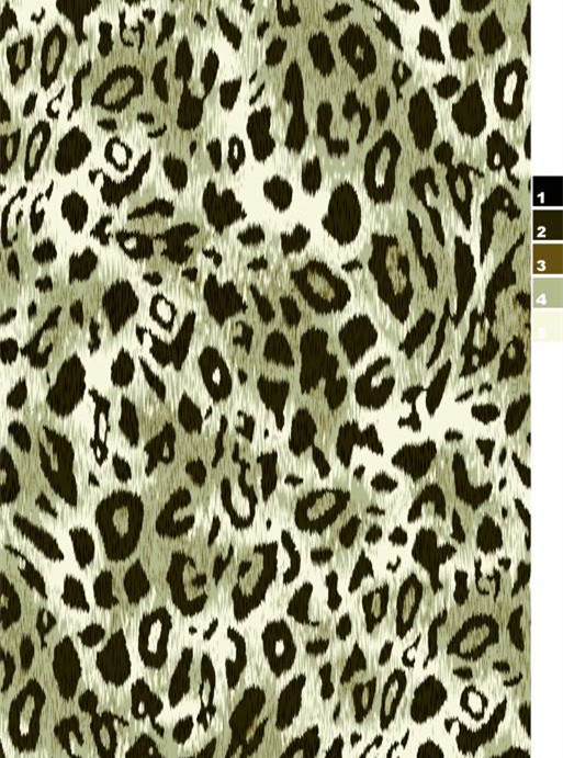 复古豹纹面料印花设计 时尚服装印花素材推荐