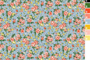 复古田园风面料印花素材，打造清新服装印花设计