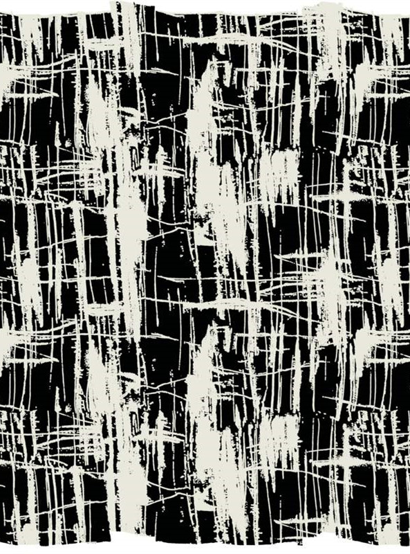 时尚黑白抽象线条面料印花素材