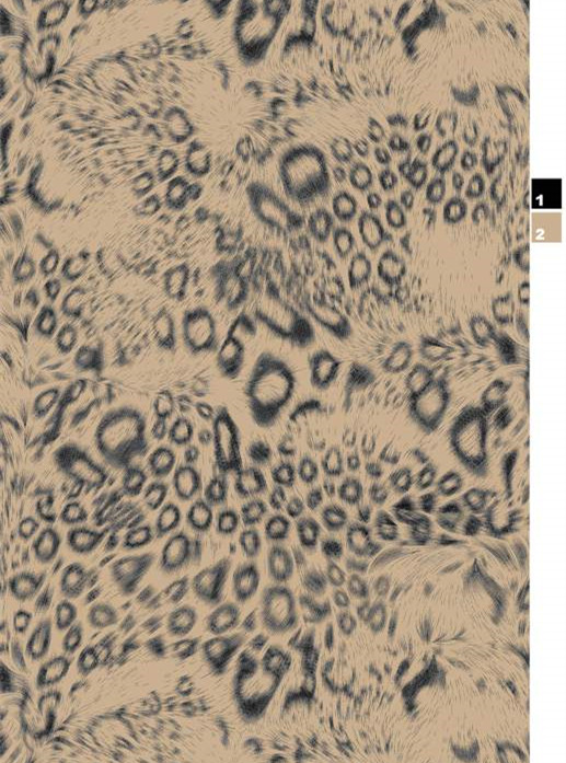 复古豹纹面料印花设计 高端服装印花素材推荐