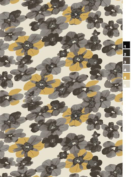 复古水彩花卉服装印花素材,时尚面料设计灵感