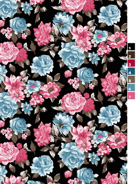 复古浪漫花卉面料印花素材 服装印花设计灵感
