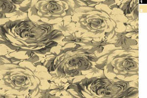 复古玫瑰纹样 高端面料印花设计素材