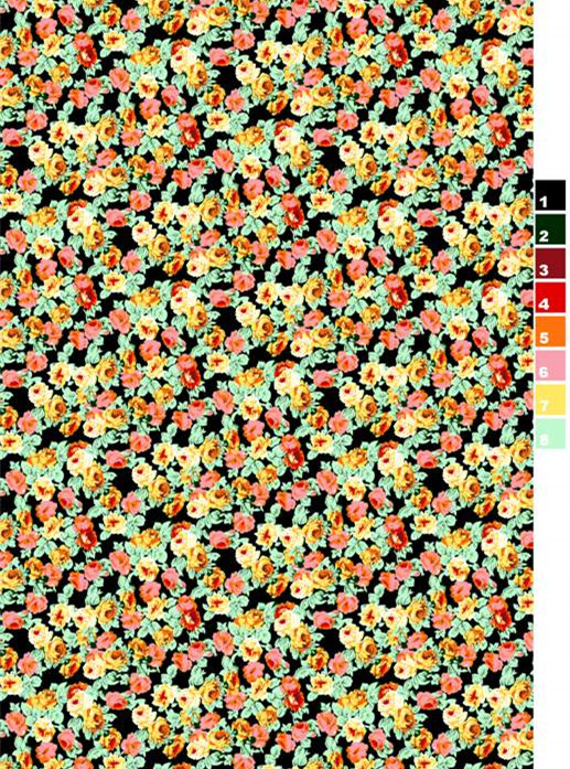 复古小碎花面料印花素材,适用于服装印花设计