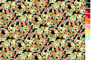 复古小碎花面料印花素材，适用于服装印花设计