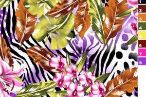 热带风情与野性自然的融合：时尚面料印花素材推荐