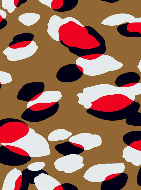 时尚抽象斑点面料印花素材,适用于潮流服装印花设计