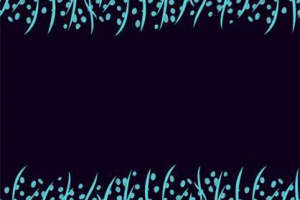 蓝绿花卉纹样 时尚服装印花面料素材