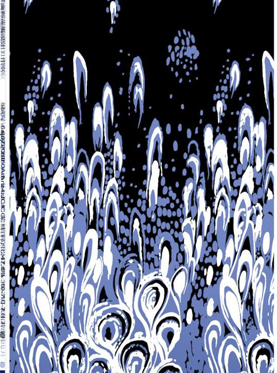 抽象流体蓝白服装印花素材 时尚设计灵感来源