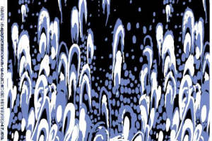 抽象流体蓝白服装印花素材 时尚设计灵感来源