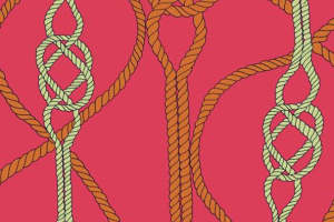 复古绳结纹理面料印花 时尚服装印花素材推荐