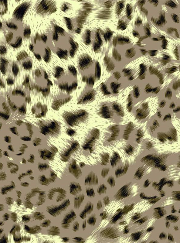 时尚豹纹面料印花 服装印花素材推荐