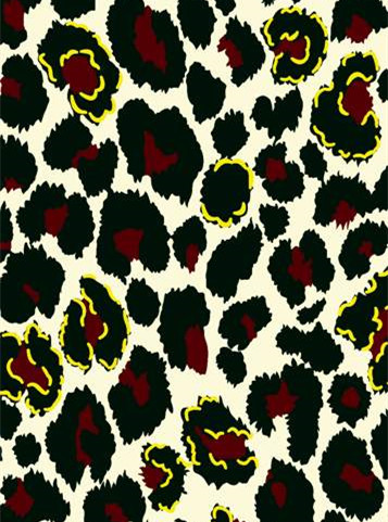 复古豹纹面料印花素材 时尚服装印花设计灵感