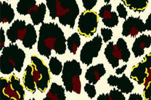 复古豹纹面料印花素材 时尚服装印花设计灵感