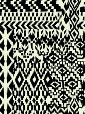 民族风几何图案面料印花素材,适用于服装定制