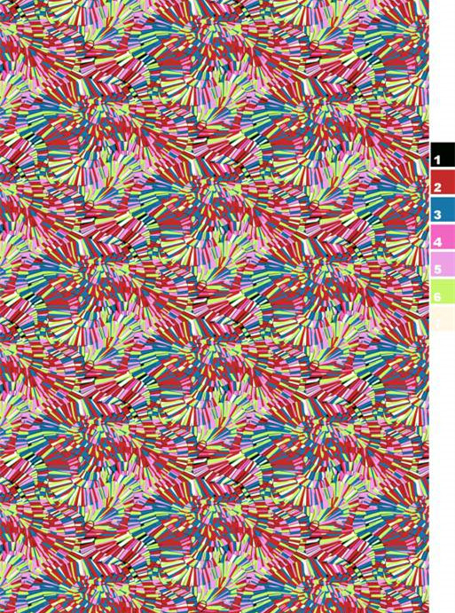 时尚多彩几何纹样 创意面料印花素材推荐