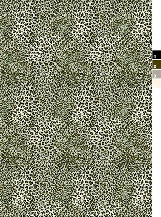 复古绿豹纹面料印花素材 时尚服装印花设计灵感