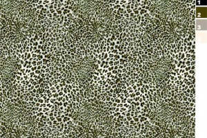 复古绿豹纹面料印花素材 时尚服装印花设计灵感