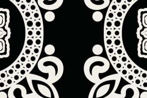 复古民族风服装印花素材 对称几何纹理设计