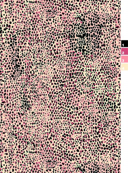 粉色豹纹面料印花素材 时尚服装印花设计灵感