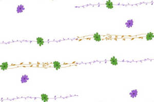 清新自然风面料印花素材 适合服装设计的藤蔓花卉图案