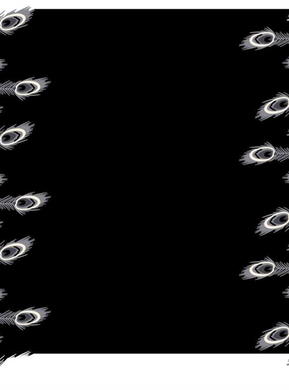 优雅孔雀羽毛高端面料印花素材 服装印花设计灵感