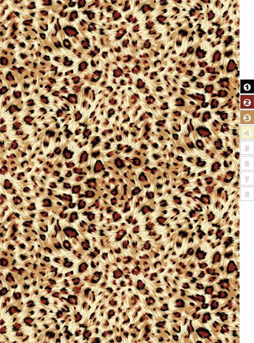 时尚豹纹面料印花设计,适用于服装印花的奢华纹理素材
