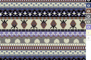 复古民族风条纹面料印花素材，适用于秋冬服装