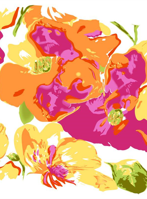 时尚花卉面料印花素材 服装印花设计灵感