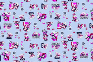 潮酷赛车主题面料印花素材 适用于服装印花设计