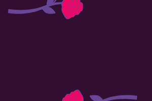 复古紫底花卉面料印花素材 时尚服装印花设计