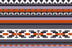 民族风几何纹样 服装印花面料设计素材