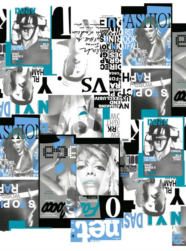 高质感时尚拼贴风格服装印花面料素材