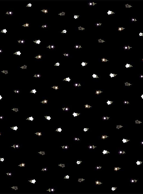 暗夜星辰碎花面料印花 时尚服装印花素材推荐