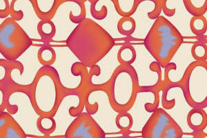 复古几何风面料印花设计素材