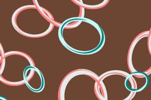 时尚简约圆环图案 面料印花素材 适用于服装印花设计